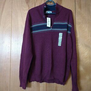 SUN RIVER MEN'S XL 1/4 ZIP LONG SLEEVE PULLOVER SWEATER NEW Casual